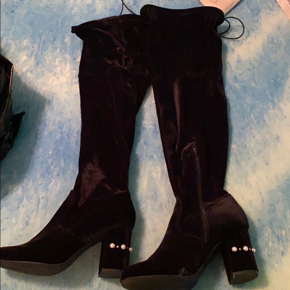 Plus size friendly thigh high boots!
